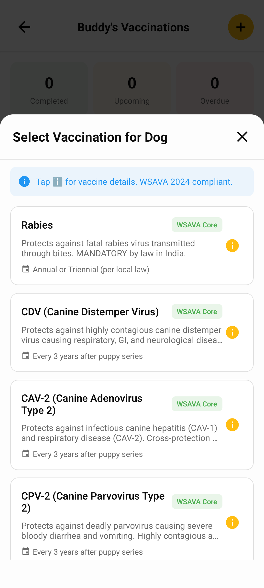 Vaccination Details